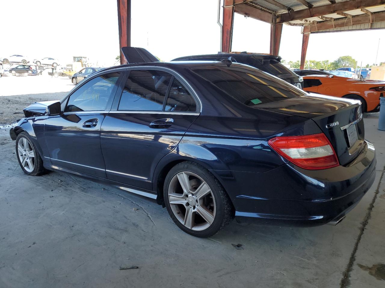 Image 2 of 2010 MERCEDES-BENZ C 300 2010 with VIN WDDGF5EB8AR128204