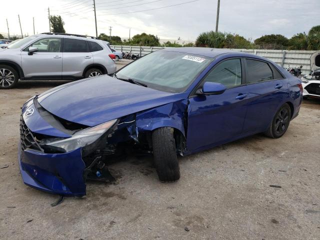 Image 1 of 2022 HYUNDAI ELANTRA SEL 2022 with VIN 5NPLM4AG2NH063468