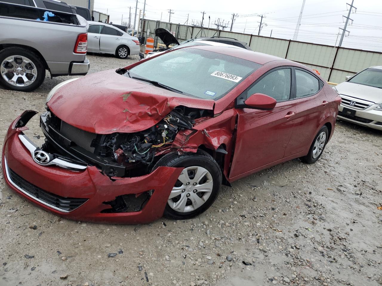 Image 1 of 2016 HYUNDAI ELANTRA SE 2016 with VIN 5NPDH4AE7GH736846
