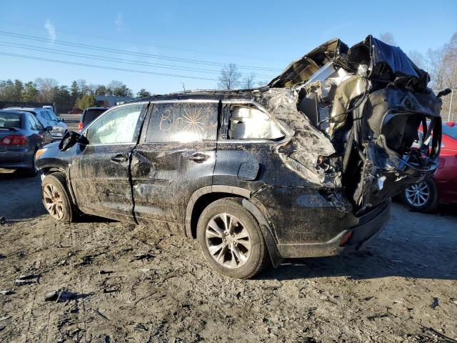 Image 2 of 2015 TOYOTA HIGHLANDER XLE 2015 with VIN 5TDJKRFH5FS147825