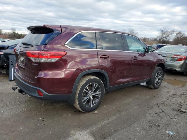 Image 3 of 2019 TOYOTA HIGHLANDER HYBRID 2019 with VIN 5TDBGRFH5KS063939