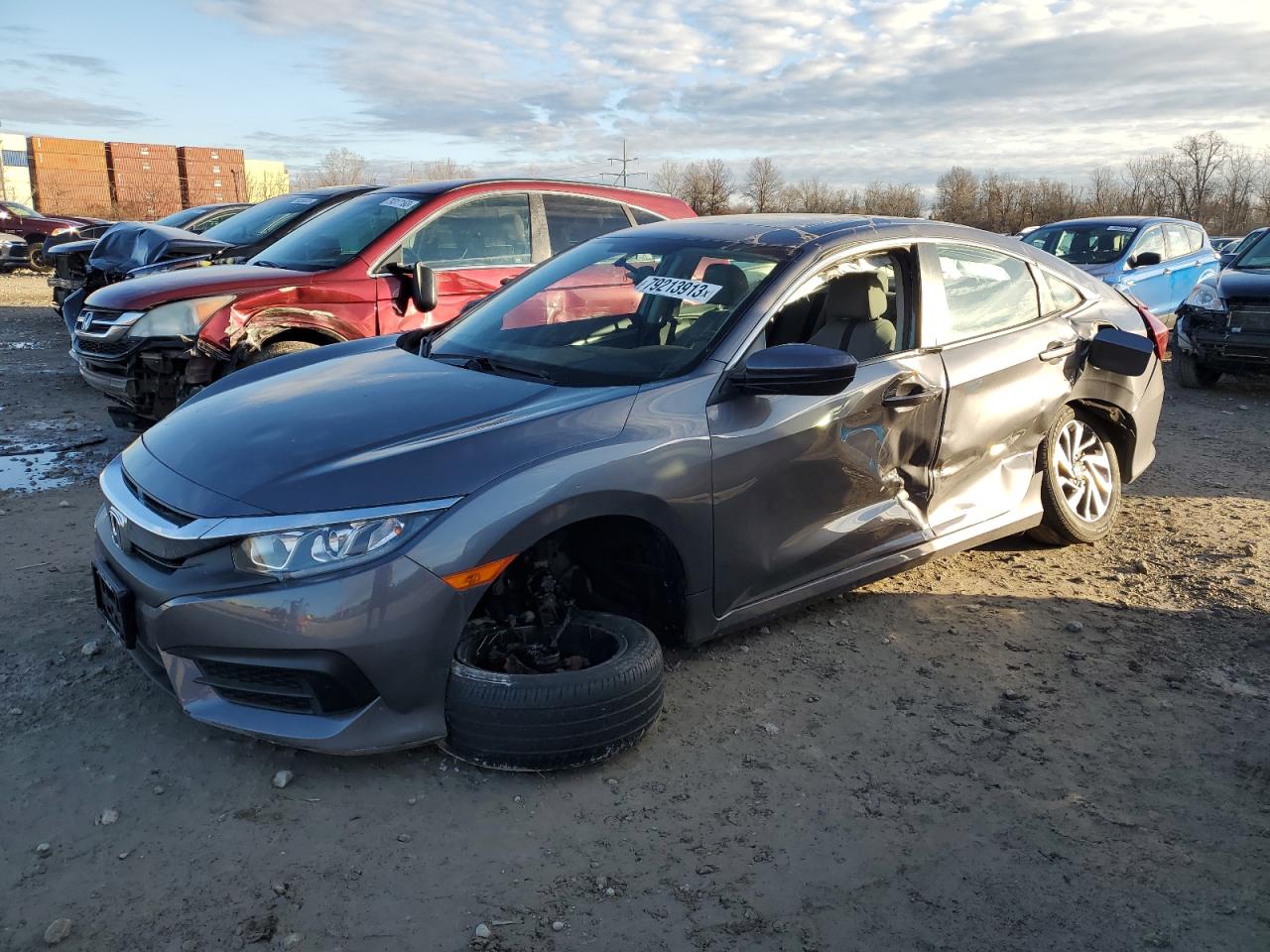 Image 1 of 2018 HONDA CIVIC EX 2018 with VIN 2HGFC2F74JH599517