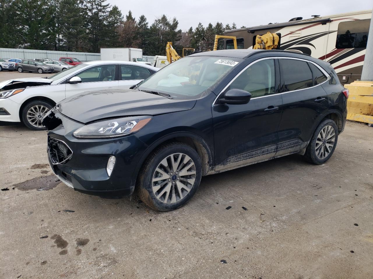 Image 1 of 2022 FORD ESCAPE TITANIUM 2022 with VIN 1FMCU9DZ5NUA91678