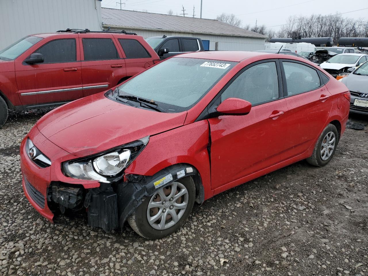 Image 1 of 2012 HYUNDAI ACCENT GLS 2012 with VIN KMHCT4AE6CU243777