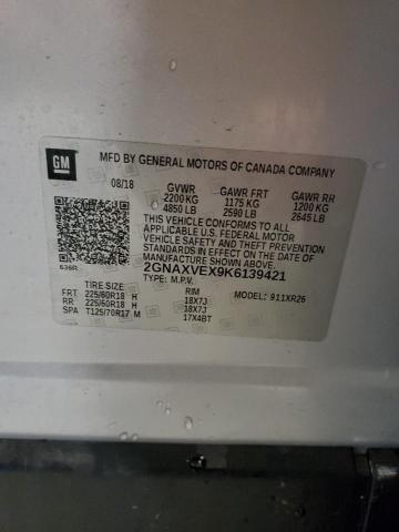 Image 1 of 2019 CHEVROLET EQUINOX LT 2019 with VIN 2GNAXVEX9K6139421