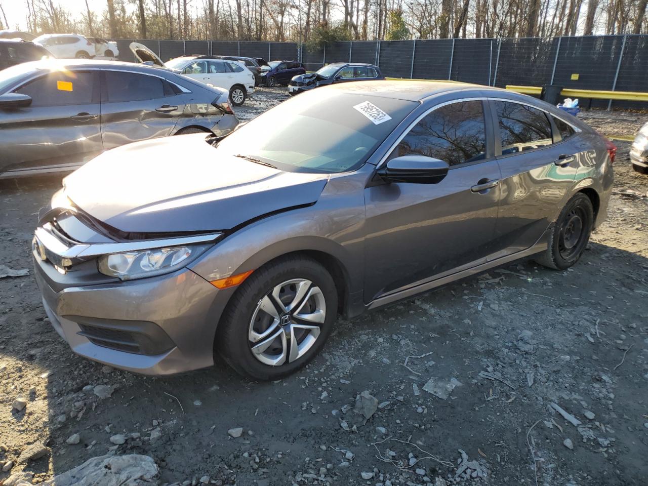 Image 1 of 2018 HONDA CIVIC LX 2018 with VIN 19XFC2F59JE018408