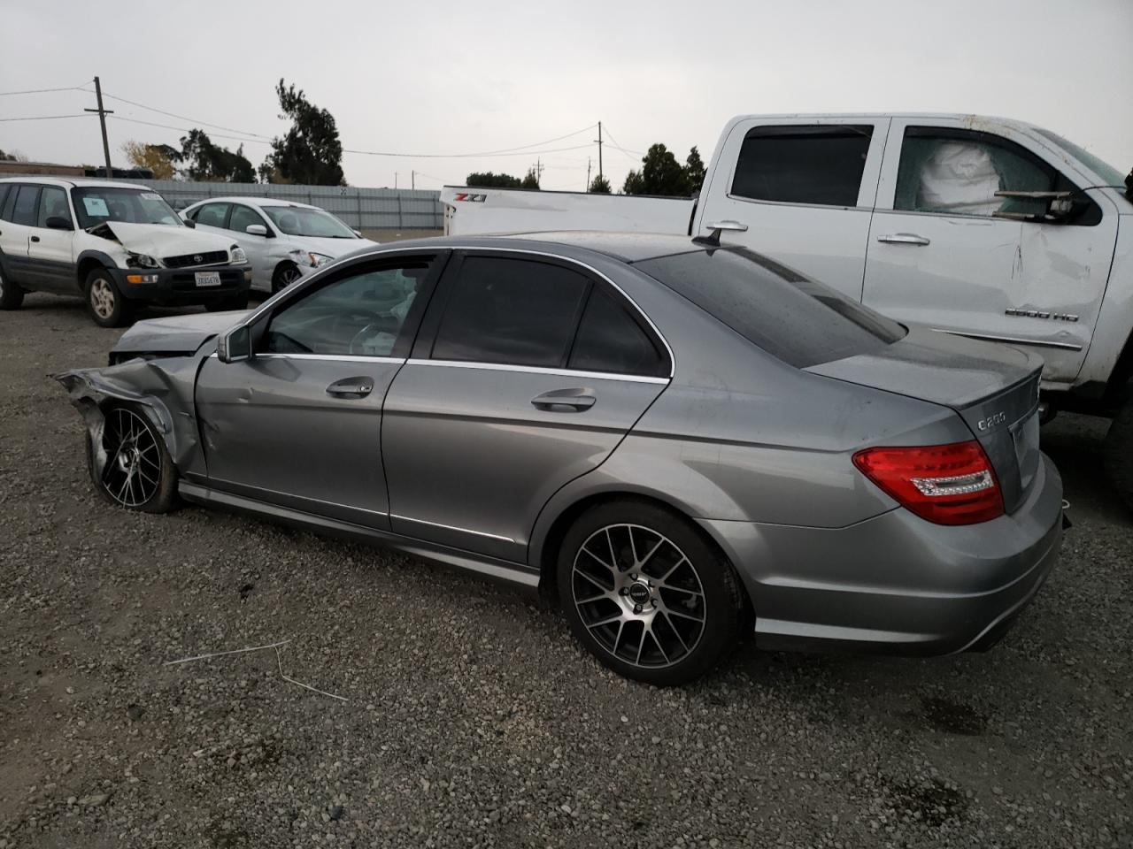 Image 2 of 2012 MERCEDES-BENZ C 250 2012 with VIN WDDGF4HBXCA649321