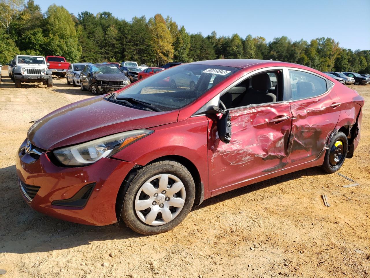 Image 1 of 2016 HYUNDAI ELANTRA SE 2016 with VIN 5NPDH4AE6GH667406