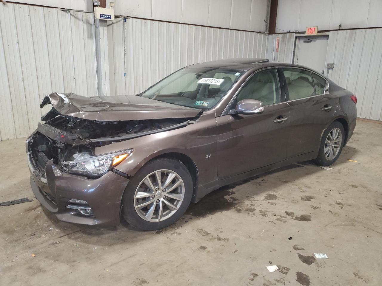 Image 1 of 2014 INFINITI Q50 BASE 2014 with VIN JN1BV7AR4EM697109