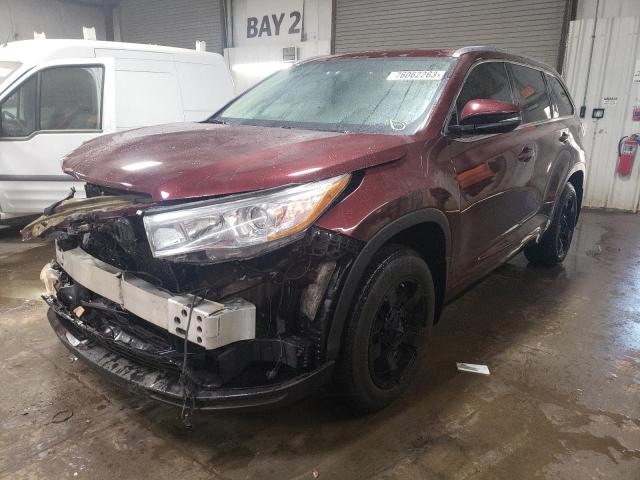 Image 1 of 2015 TOYOTA HIGHLANDER XLE 2015 with VIN 5TDJKRFH8FS221237