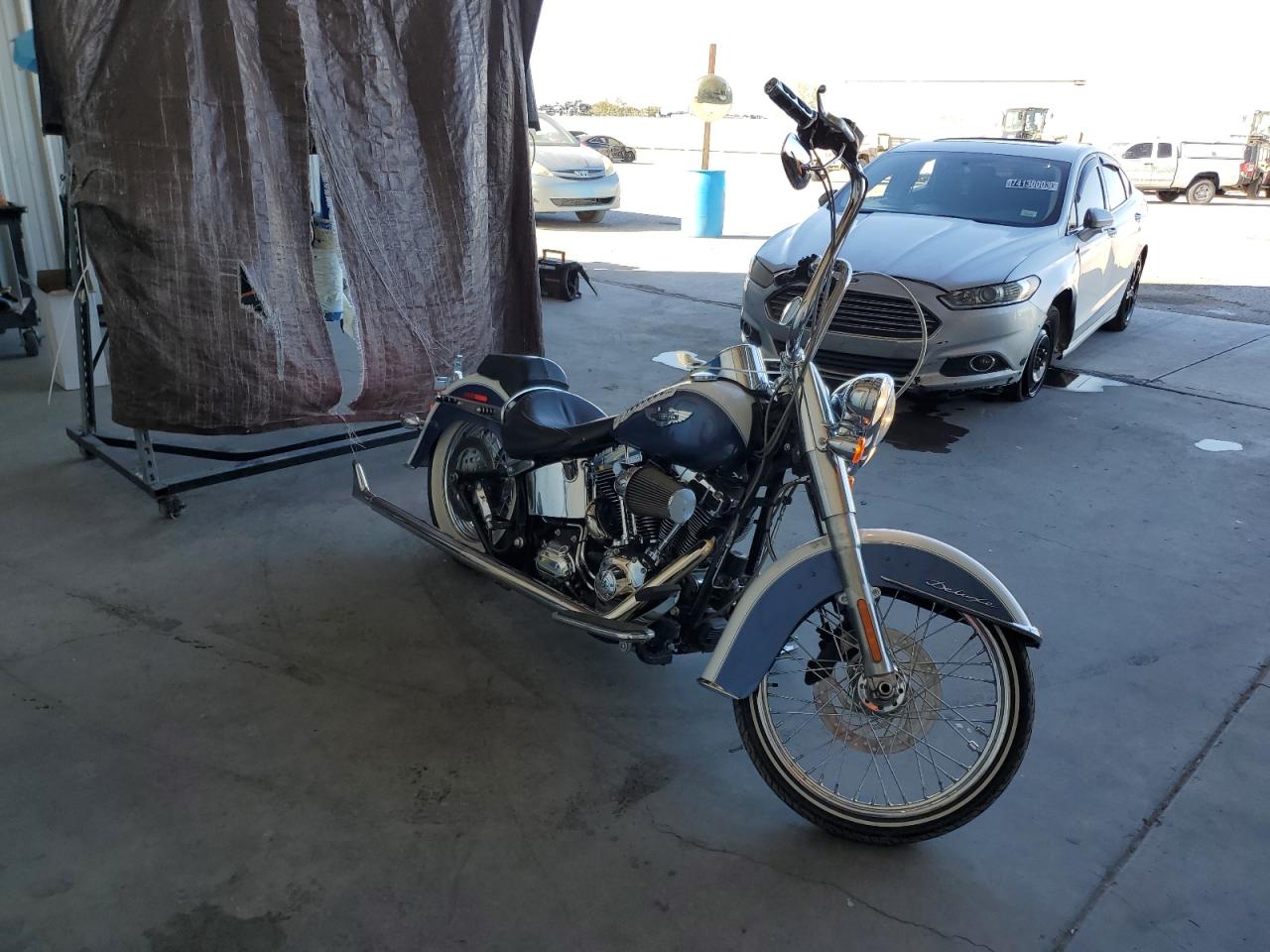 Image 1 of 2015 HARLEY-DAVIDSON FLSTN SOFTAIL DELUXE 2015 with VIN 1HD1JDV18FB015075