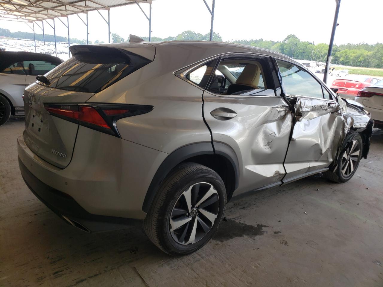 Image 3 of 2021 LEXUS NX 300 BASE 2021 with VIN JTJGARBZ8M5034155