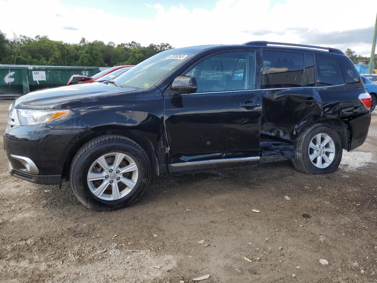 Image 1 of 2012 TOYOTA HIGHLANDER BASE 2012 with VIN 5TDZK3EH5CS078843