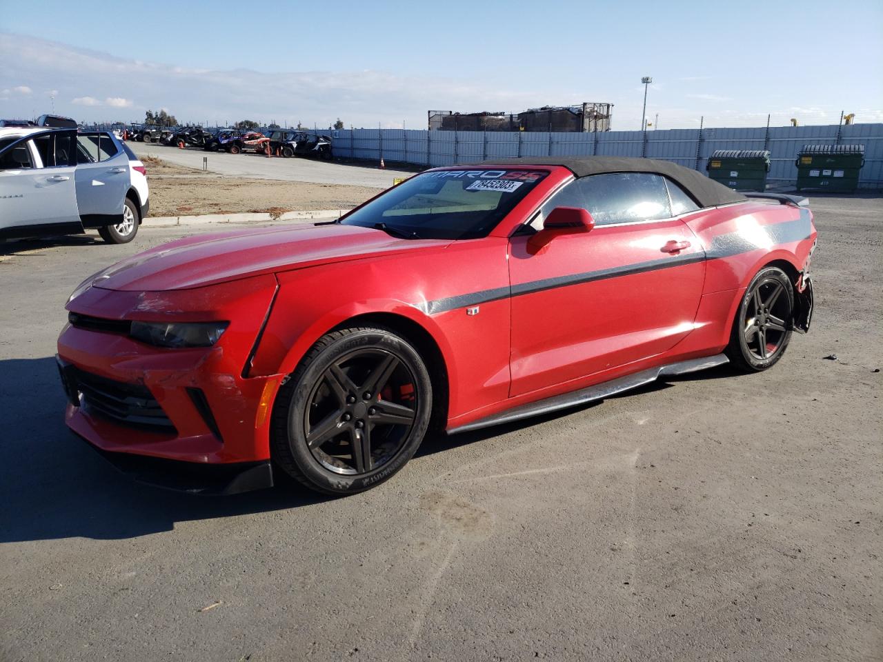 Image 1 of 2018 CHEVROLET CAMARO LT 2018 with VIN 1G1FB3DX7J0123351
