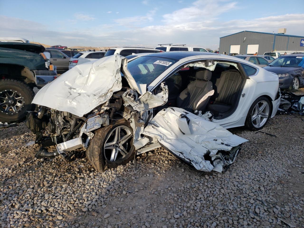 Image 1 of 2021 AUDI A5 PREMIUM 45 2021 with VIN WAUDACF55MA003895
