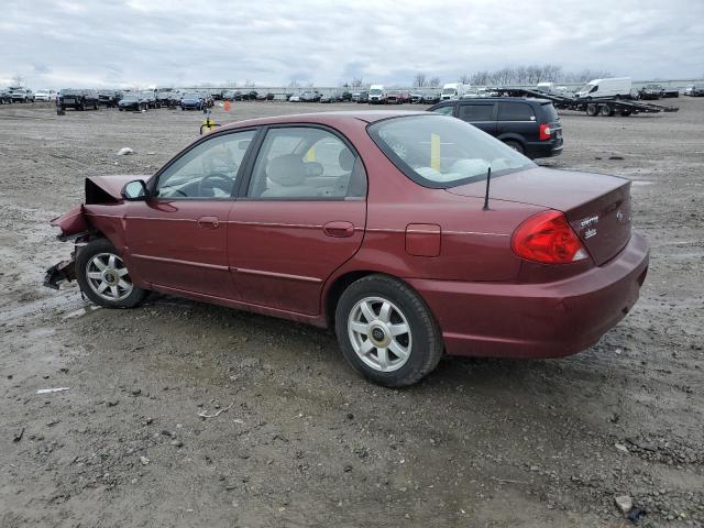 Image 2 of 2003 KIA SPECTRA BASE 2003 with VIN KNAFB121335214940