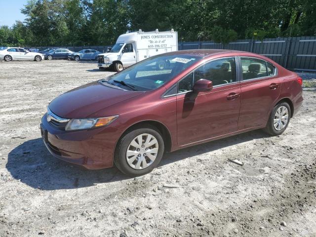 Image 1 of 2012 HONDA CIVIC LX 2012 with VIN 2HGFB2F57CH589133