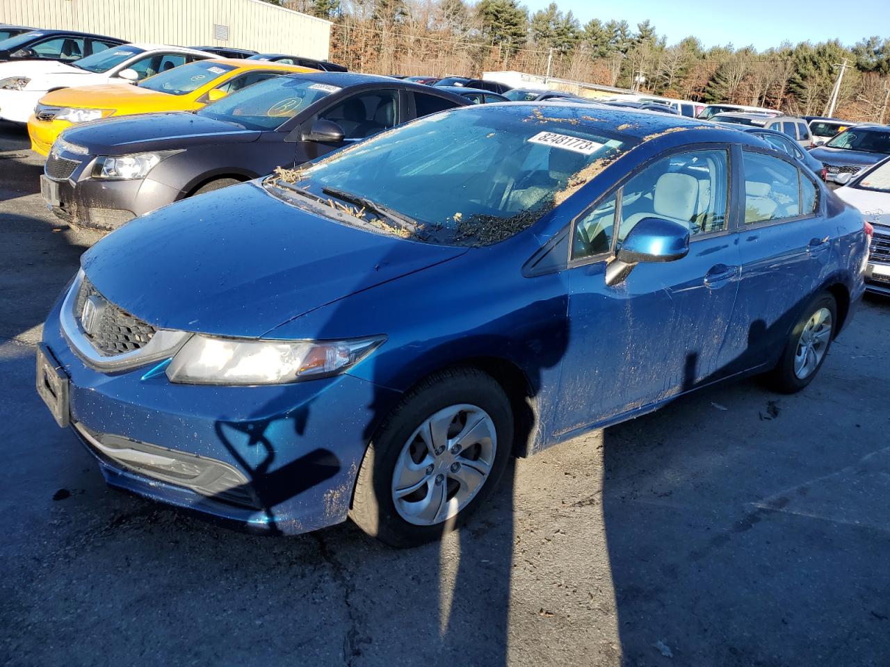 Image 1 of 2013 HONDA CIVIC LX 2013 with VIN 2HGFB2F53DH596579