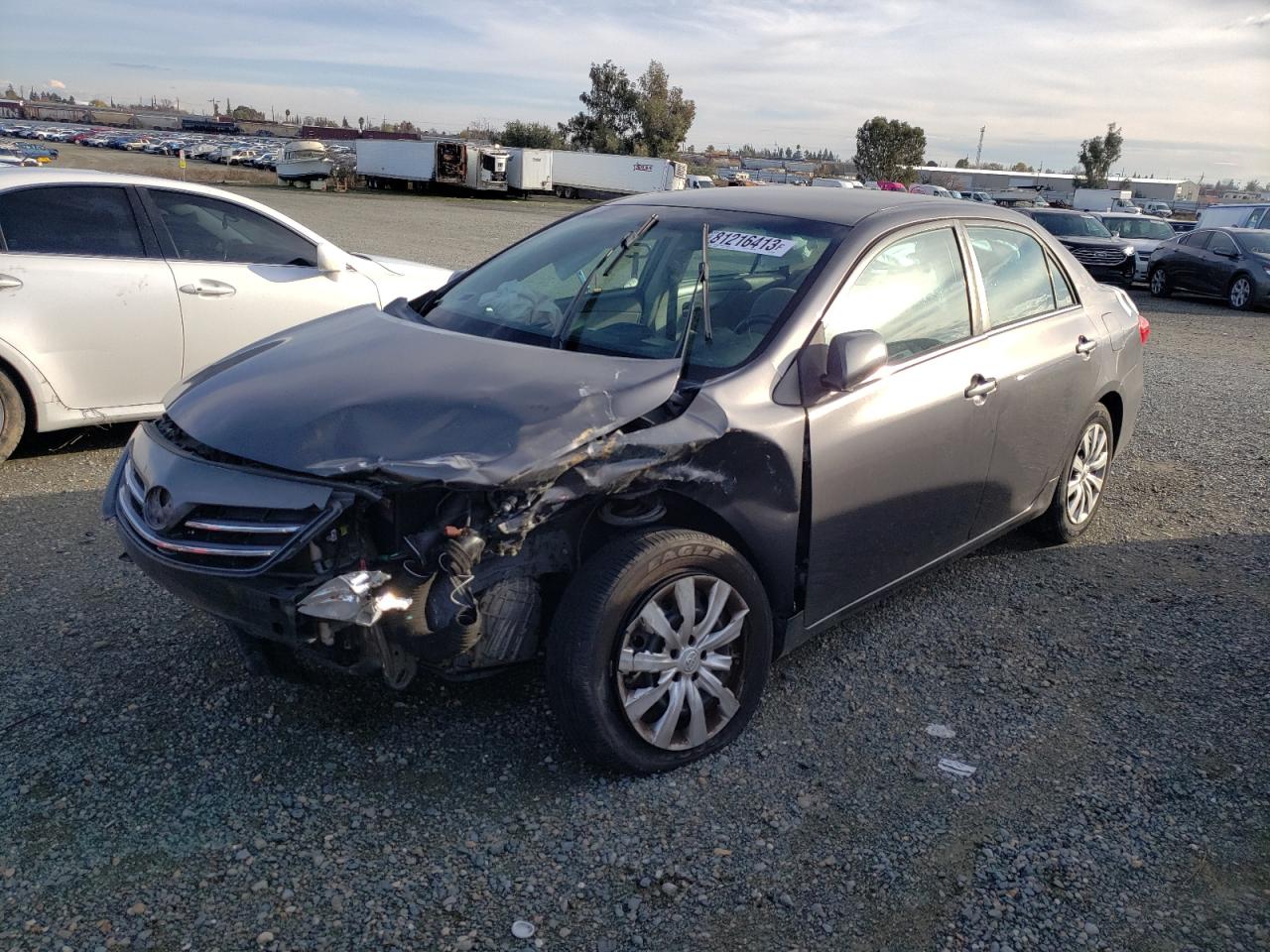 Image 1 of 2013 TOYOTA COROLLA BASE 2013 with VIN 5YFBU4EE7DP202662
