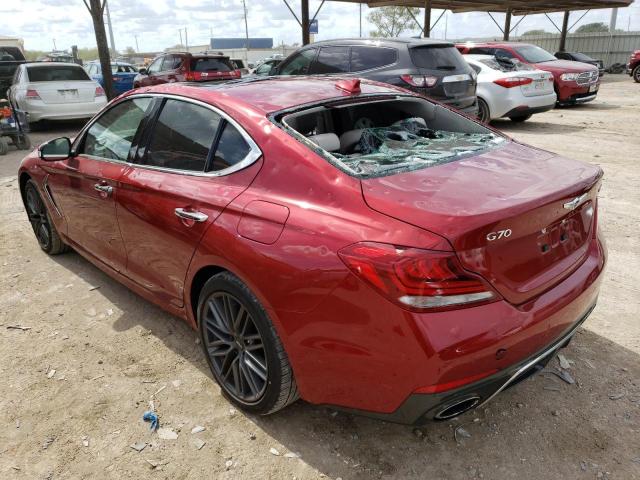 Image 2 of 2019 GENESIS G70 ELITE 2019 with VIN KMTG74LE3KU018076