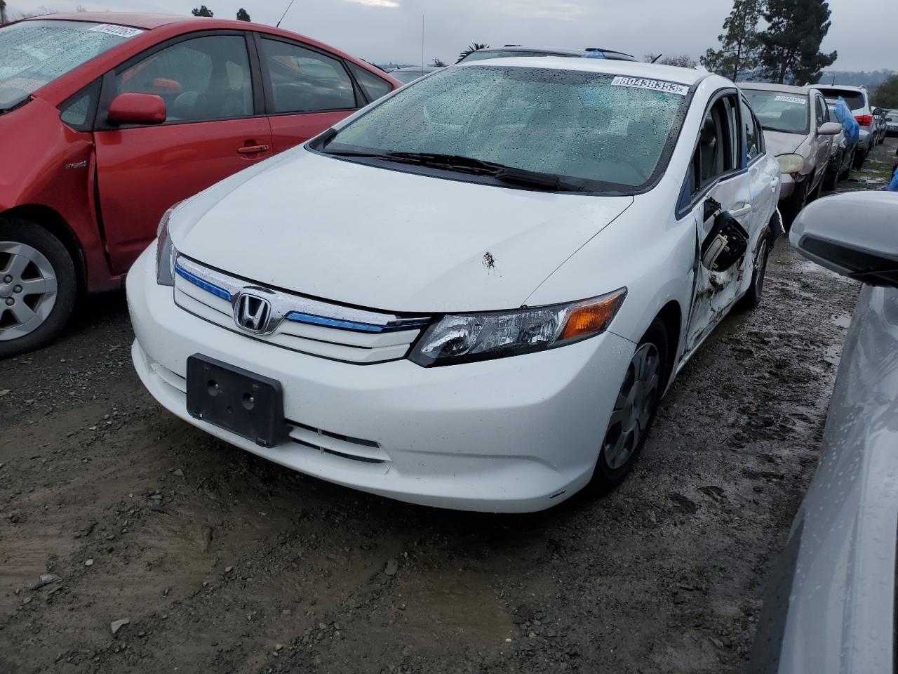 Image 1 of 2012 HONDA CIVIC HYBRID 2012 with VIN JHMFB4F25CS000295