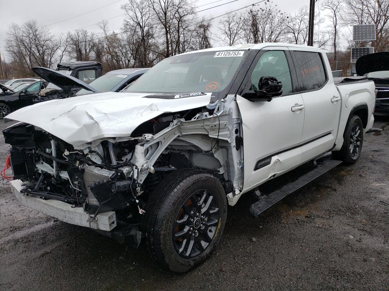 Изображение 1 2022 TOYOTA TUNDRA CREWMAX PLATINUM 2022 с VIN 5TFNC5DB6NX007670