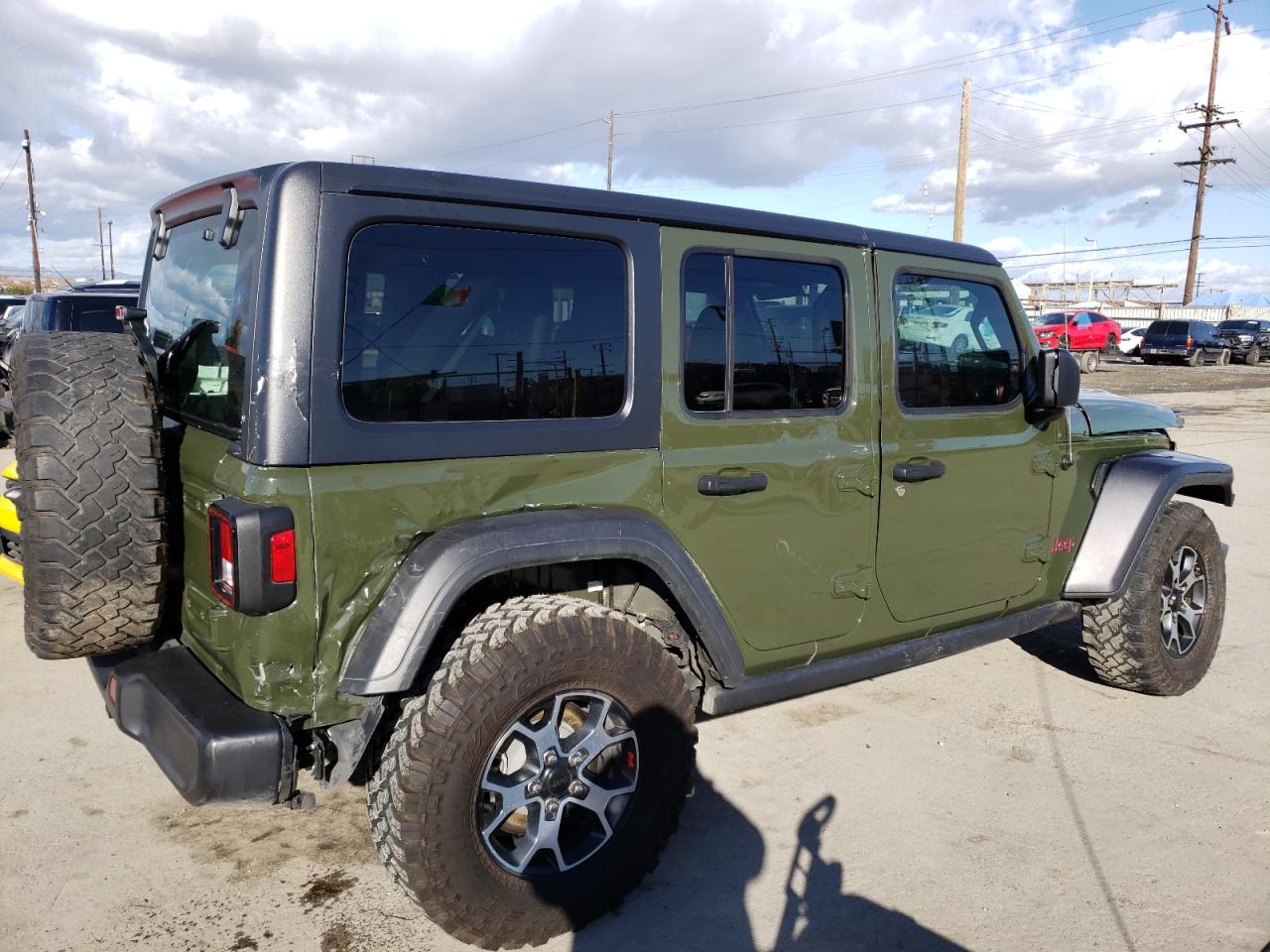 Image 3 of 2021 JEEP WRANGLER UNLIMITED RUBICON 2021 with VIN 1C4HJXFN3MW722190