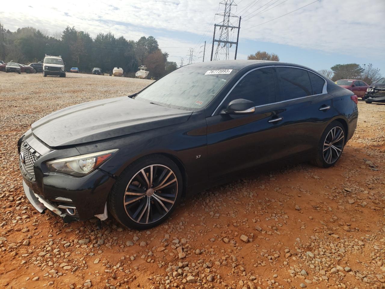 Image 1 of 2015 INFINITI Q50 BASE 2015 with VIN JN1BV7AP6FM342264