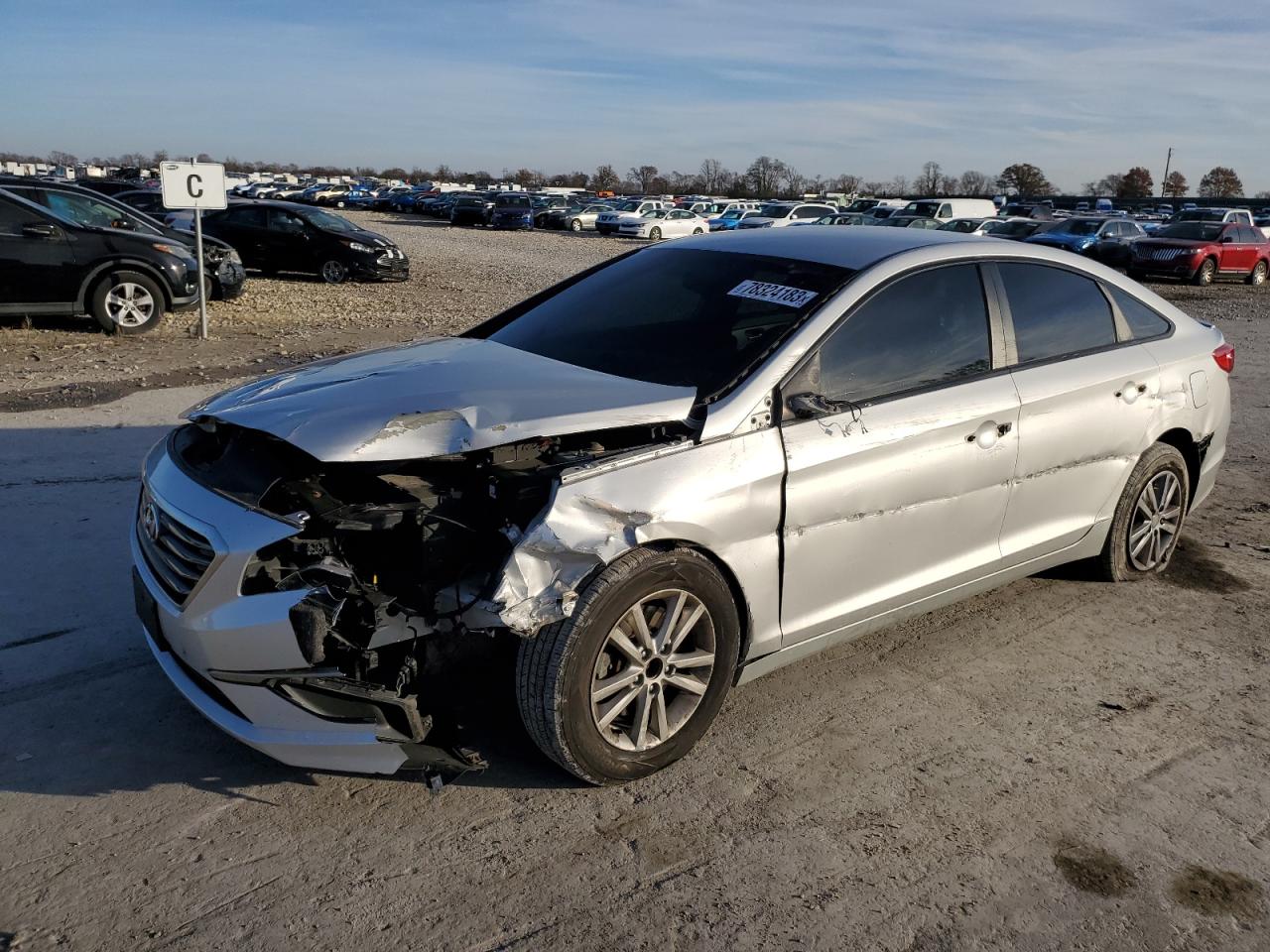Изображение 1 2016 HYUNDAI SONATA SE 2016 с VIN 5NPE24AF3GH417894