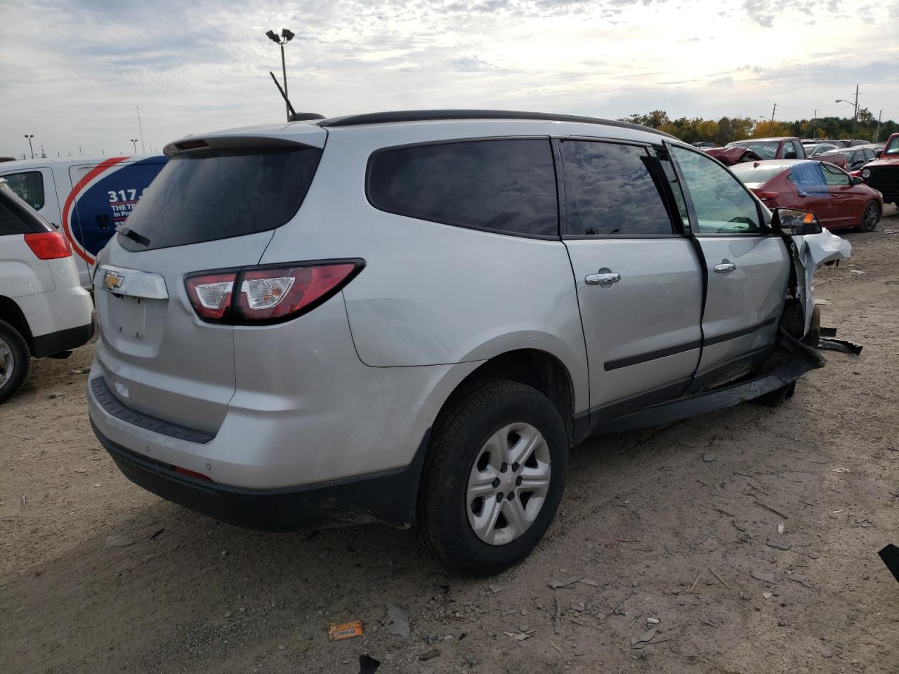 Image 3 of 2017 CHEVROLET TRAVERSE LS 2017 with VIN 1GNKRFED0HJ301491