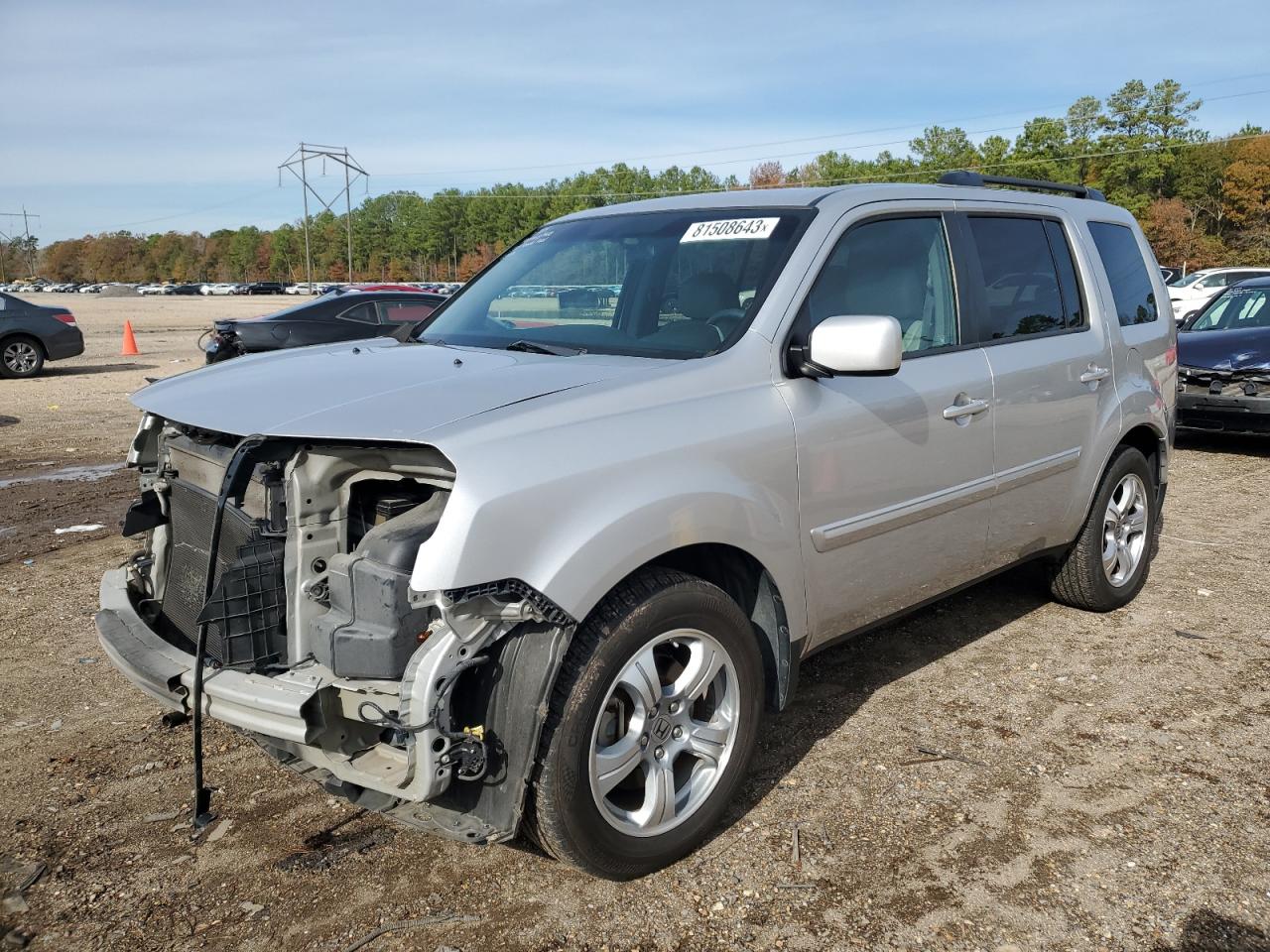 Obraz 1 z 2012 HONDA PILOT EX 2012 z VIN 5FNYF3H43CB033087