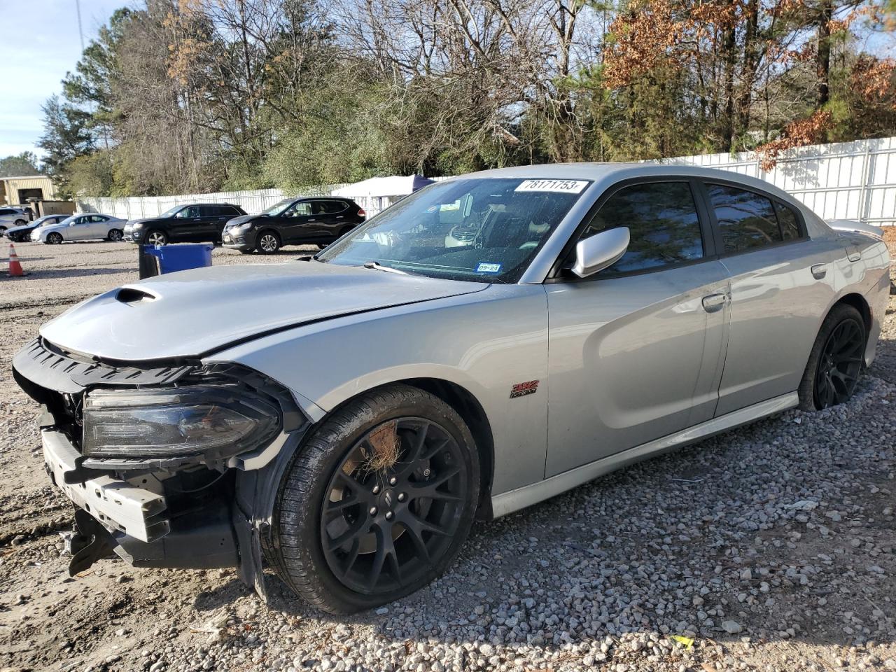 Image 1 of 2019 DODGE CHARGER SCAT PACK 2019 with VIN 2C3CDXGJ6KH599725
