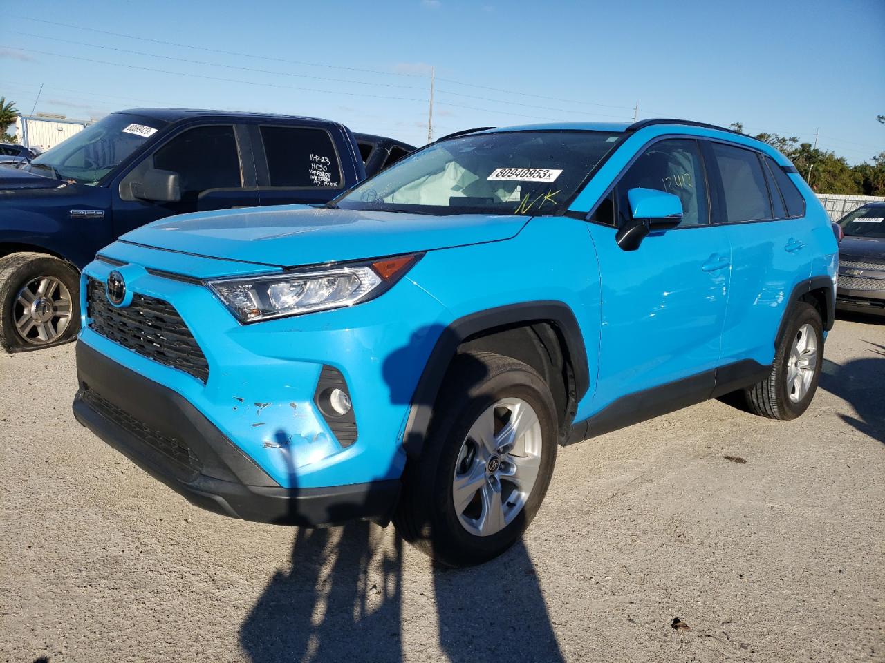 Image 1 of 2021 TOYOTA RAV4 XLE 2021 with VIN 2T3W1RFVXMW145837