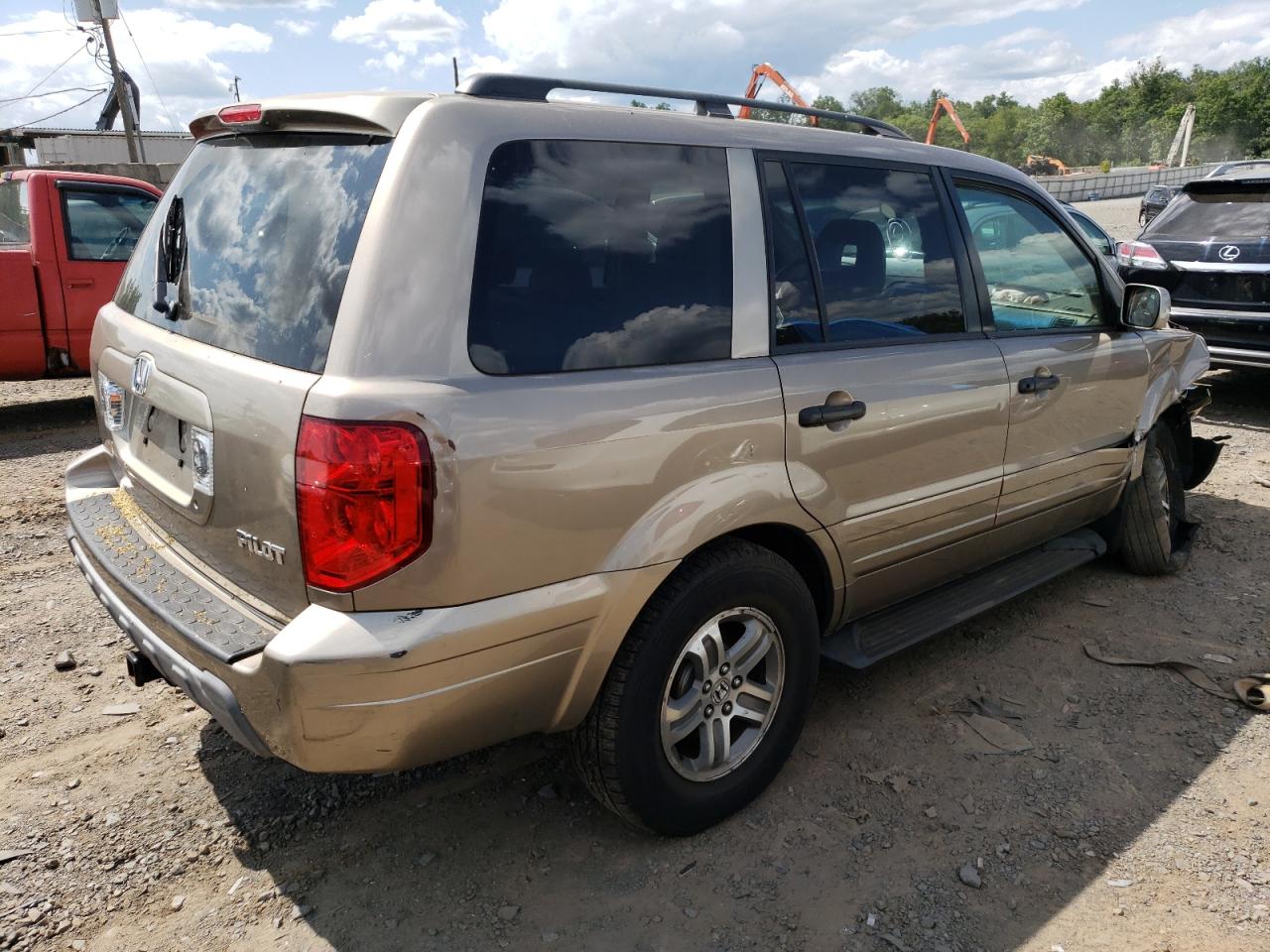 Obraz 3 z 2005 HONDA PILOT EXL 2005 z VIN 2HKYF18775H524944