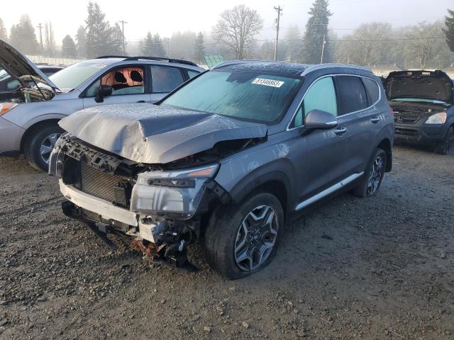 Image 1 of 2022 HYUNDAI SANTA FE SEL PREMIUM 2022 with VIN KM8S3DA18NU036576