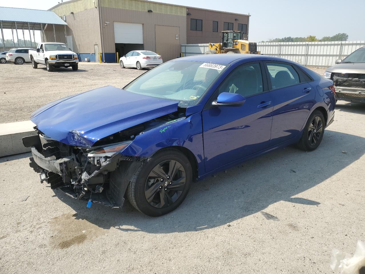 Image 1 of 2022 HYUNDAI ELANTRA SEL 2022 with VIN 5NPLS4AG7NH082054
