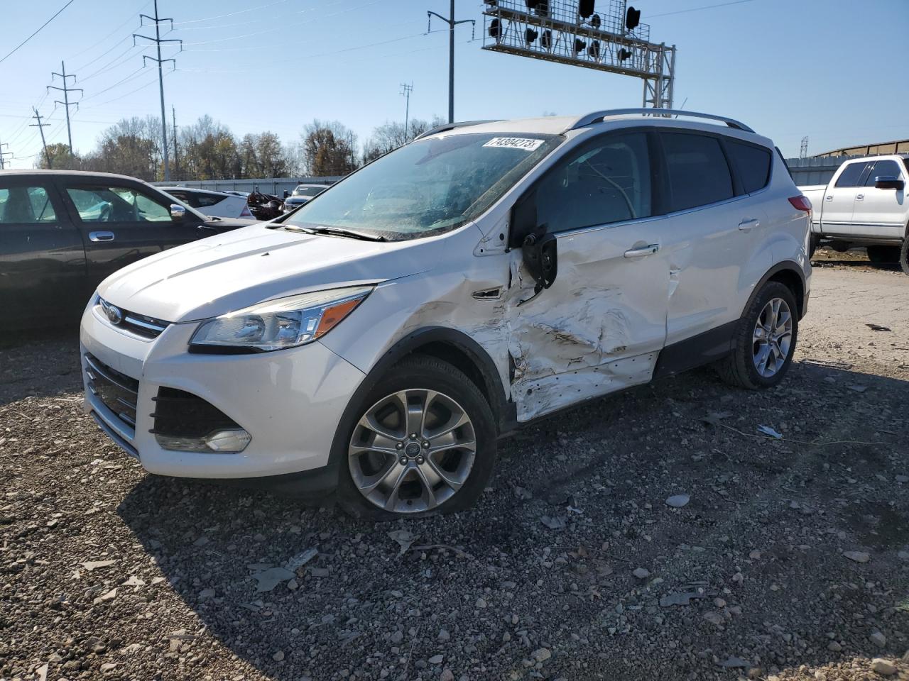 Image 1 of 2014 FORD ESCAPE TITANIUM 2014 with VIN 1FMCU0JX2EUA44106