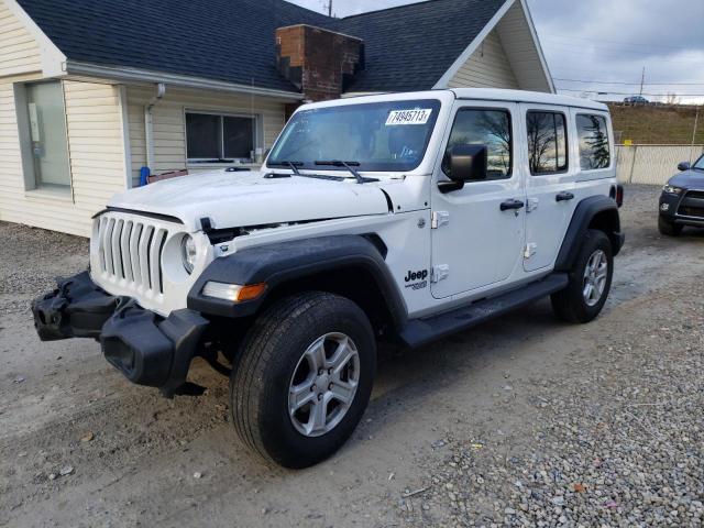 Image 1 of 2021 JEEP WRANGLER UNLIMITED SPORT 2021 with VIN 1C4HJXDN0MW636290