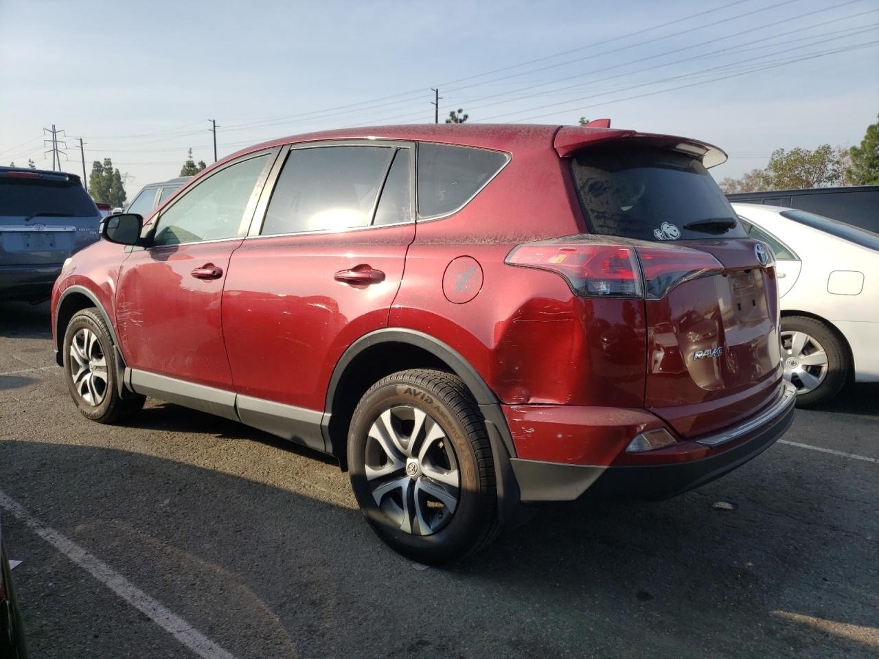 Image 2 of 2018 TOYOTA RAV4 LE 2018 with VIN JTMZFREV2JD120214