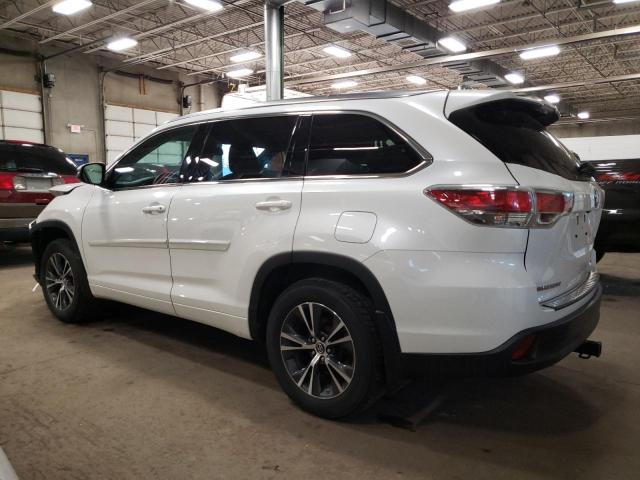 Obraz 2 z 2016 TOYOTA HIGHLANDER XLE 2016 z VIN 5TDJKRFH2GS321531