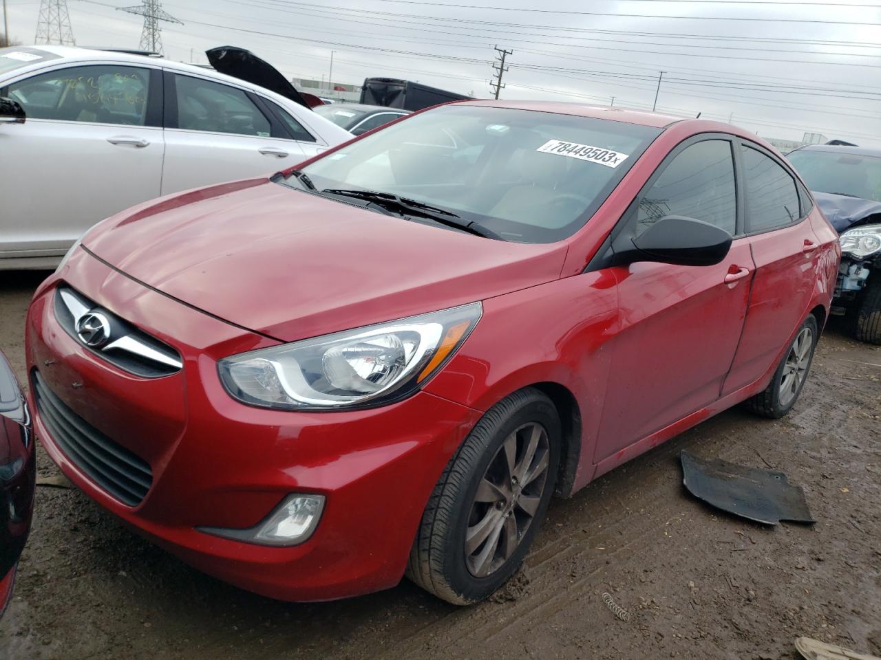 Изображение 1 2012 HYUNDAI ACCENT GLS 2012 с VIN KMHCU4AEXCU240104