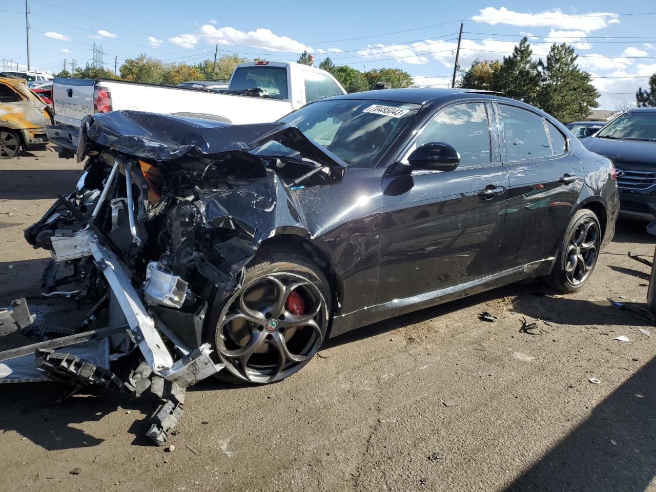 Image 1 of 2020 ALFA ROMEO GIULIA TI 2020 with VIN ZARFANBN9L7636432