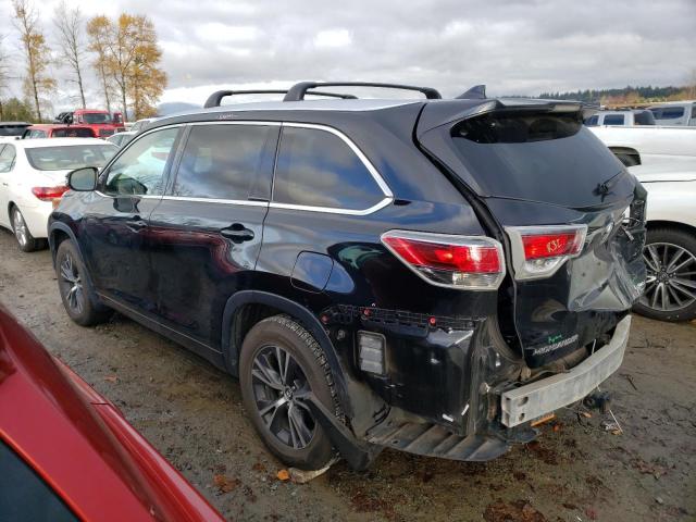 Image 2 of 2016 TOYOTA HIGHLANDER XLE 2016 with VIN 5TDJKRFH8GS287000