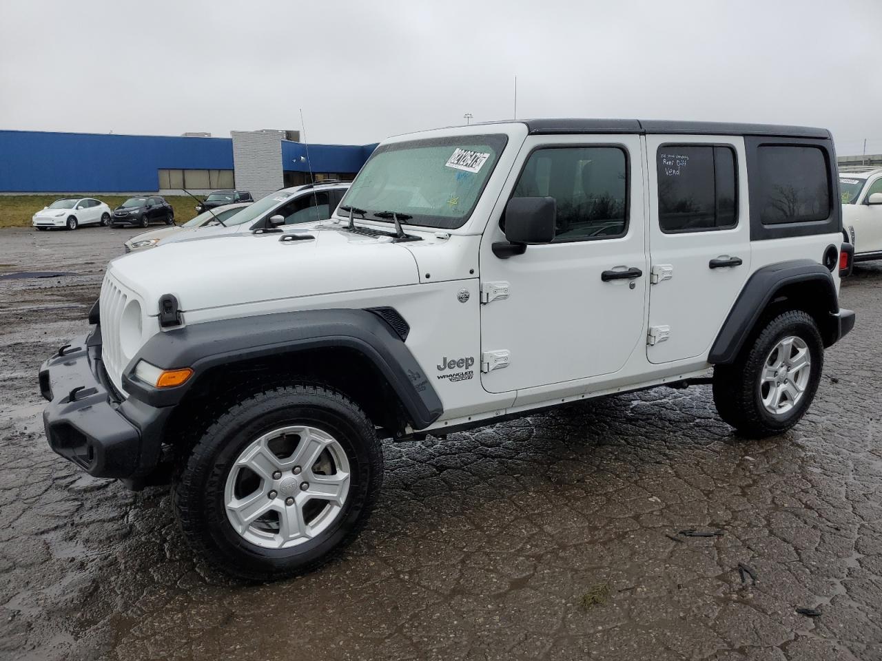Image 1 of 2021 JEEP WRANGLER UNLIMITED SPORT 2021 with VIN 1C4HJXDN2MW527751