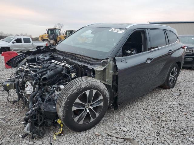 Image 1 of 2021 TOYOTA HIGHLANDER XLE 2021 with VIN 5TDGZRAH5MS531436