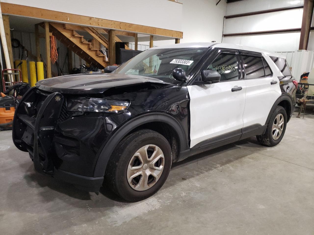 Image 1 of 2021 FORD EXPLORER POLICE INTERCEPTOR 2021 with VIN 1FM5K8AB6MGA43202