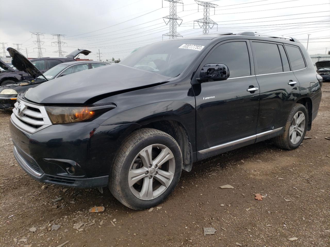 Image 1 of 2012 TOYOTA HIGHLANDER LIMITED 2012 with VIN 5TDDK3EH7CS129687