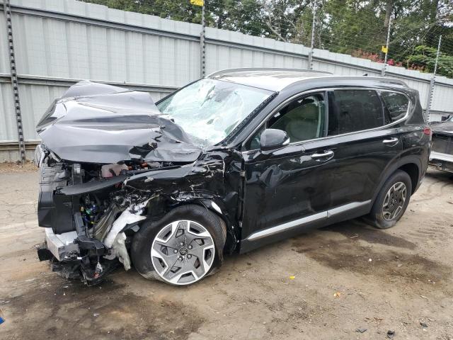 Image 1 of 2022 HYUNDAI SANTA FE BLUE 2022 with VIN KM8S2DA19NU057410