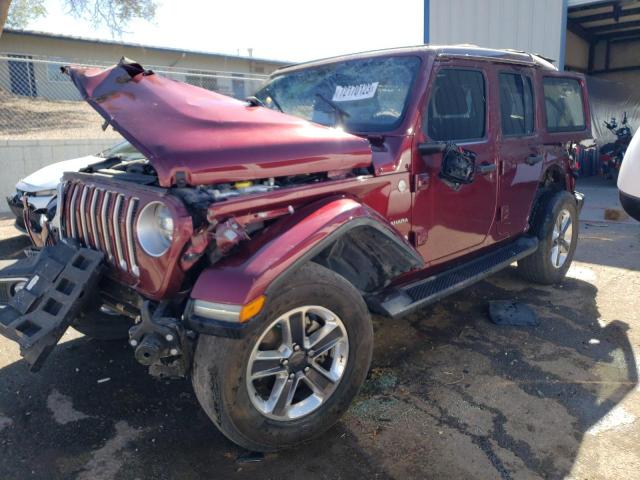 Image 1 of 2021 JEEP WRANGLER UNLIMITED SAHARA 2021 with VIN 1C4HJXEG4MW552358