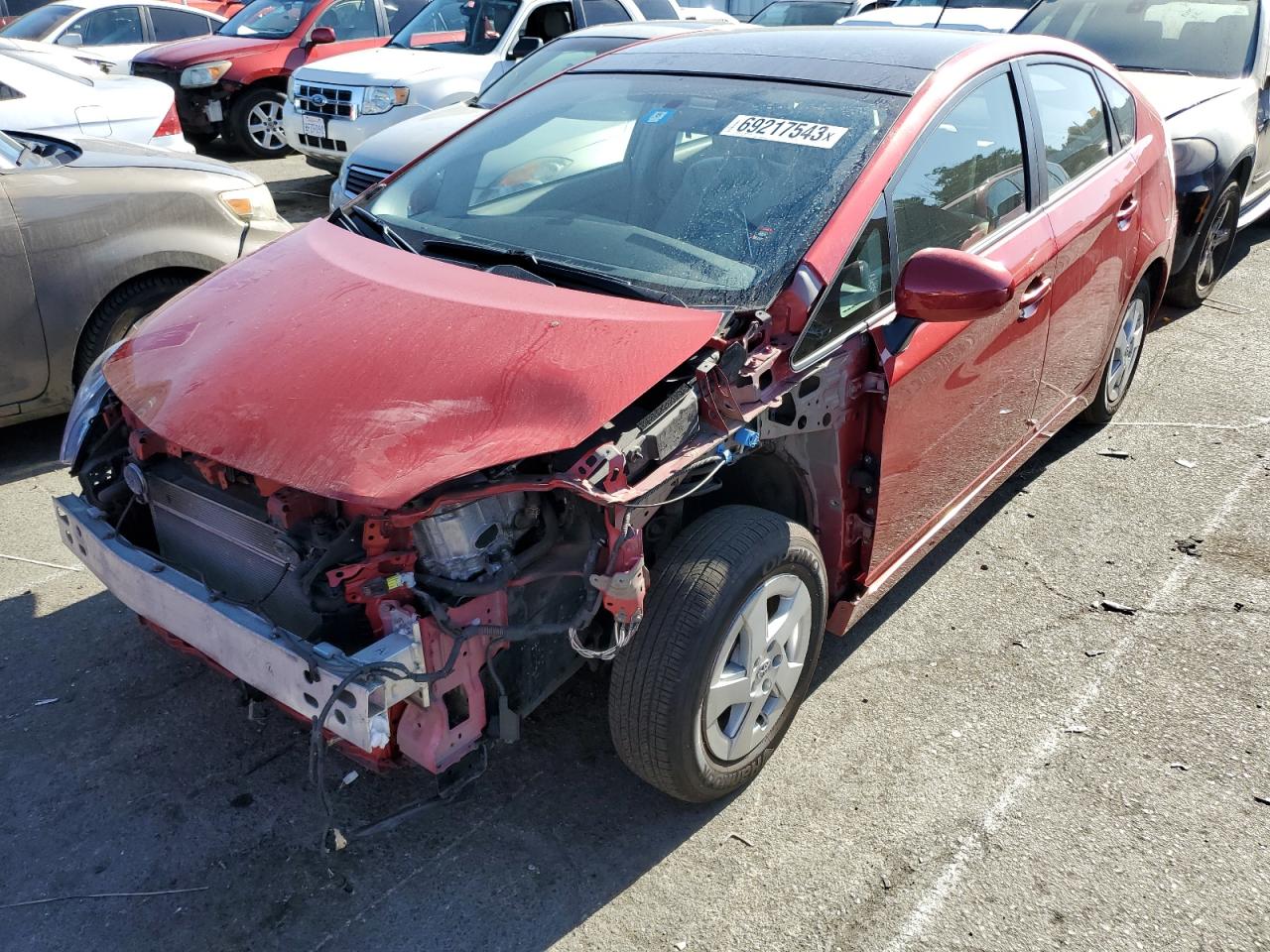 Image 1 of 2010 TOYOTA PRIUS  2010 with VIN JTDKN3DU9A0031533